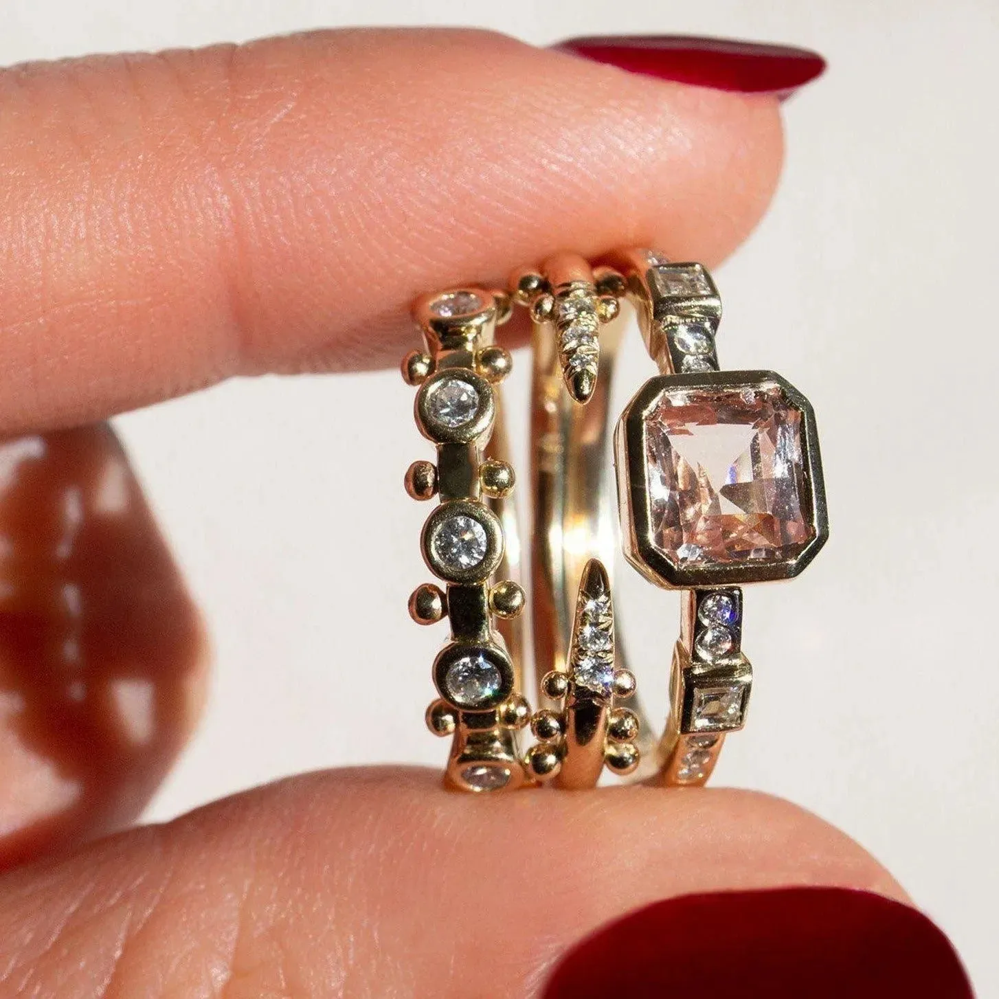 White Diamond Kuli Ring