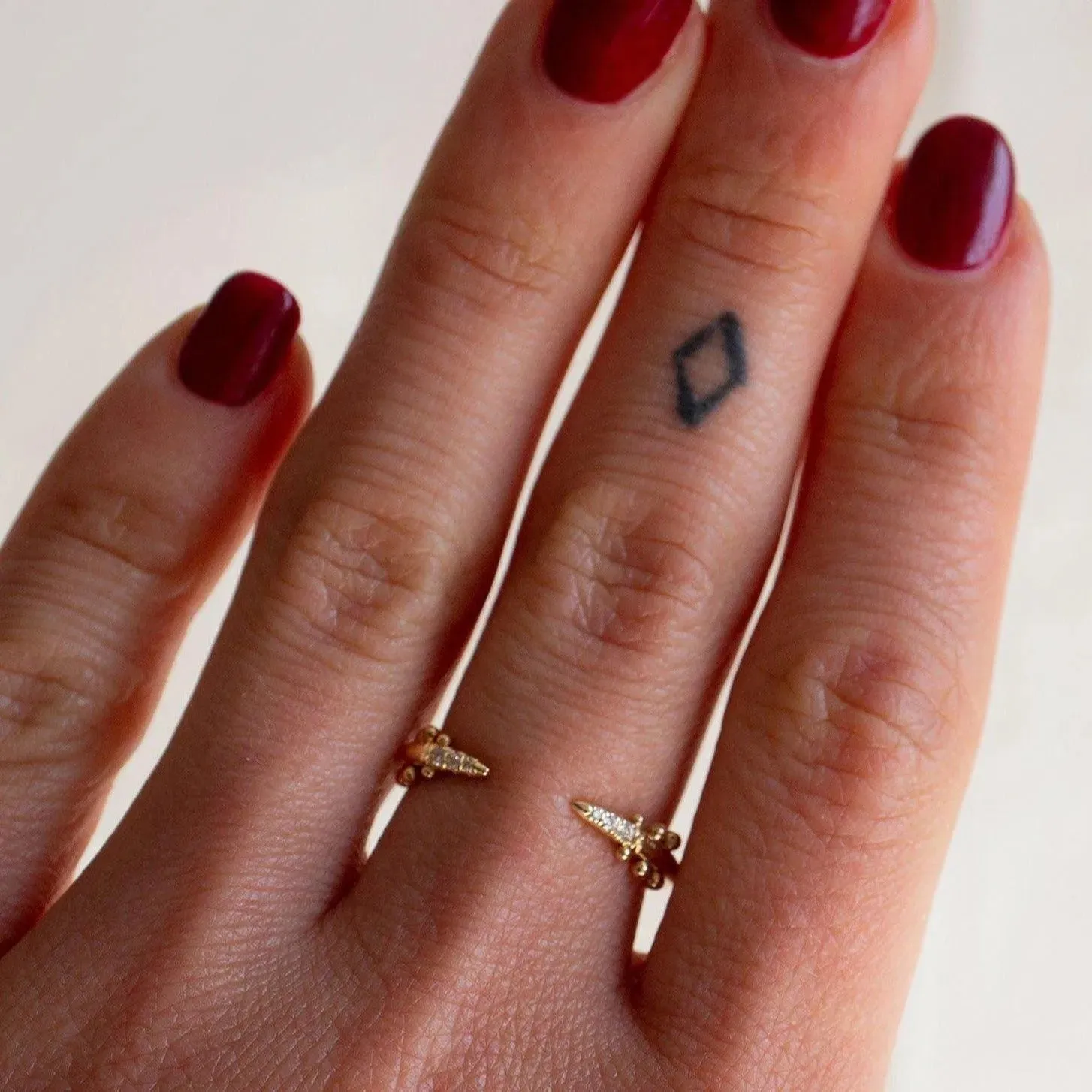 White Diamond Kuli Ring
