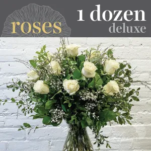 White Roses - Dozen (Deluxe)