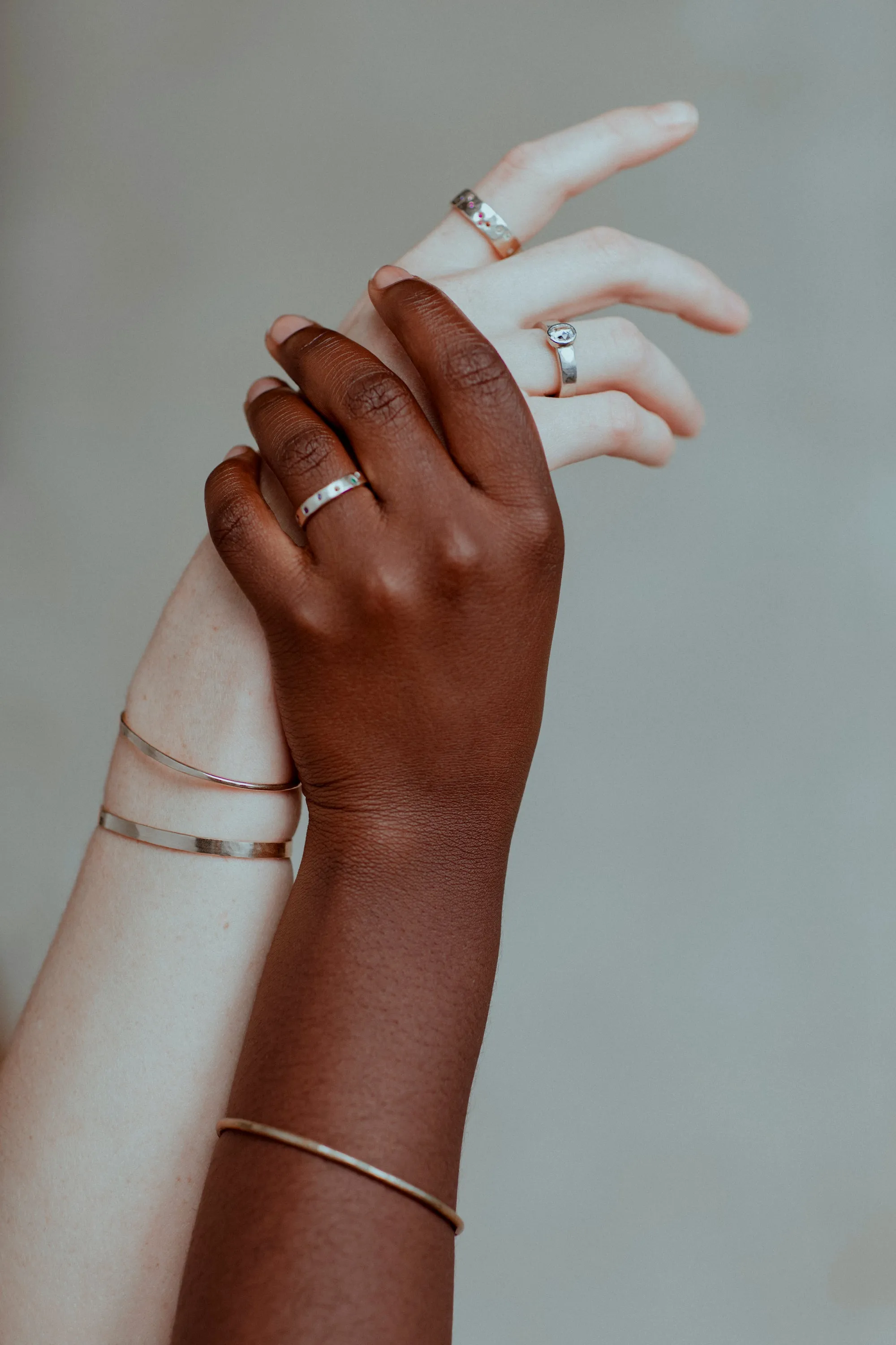 Wide Ethical Rainbow Constellation Band