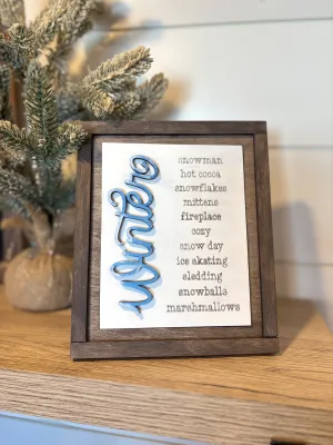 Winter Trio Signs DIY Kit