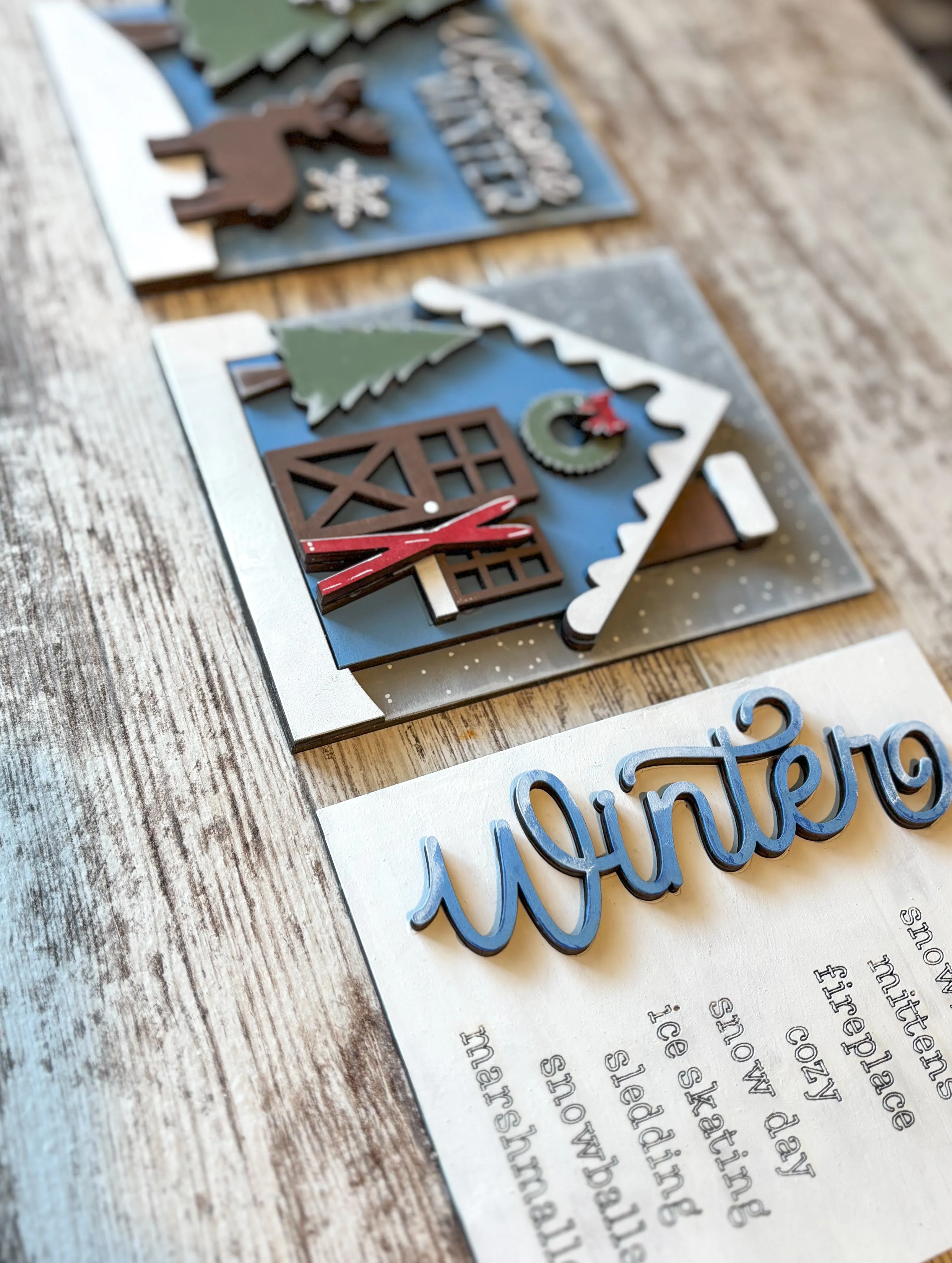 Winter Trio Signs DIY Kit