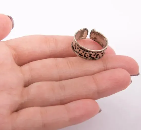 Women Finger Ring Silver Plated Om Mani Padme Hum Adjustable Finger Ring
