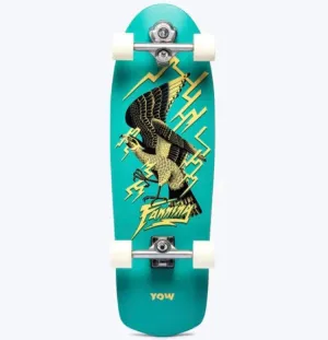 YOW MICK FANNING FALCON PERFORMER 32.5" SURFSKATE - Teal
