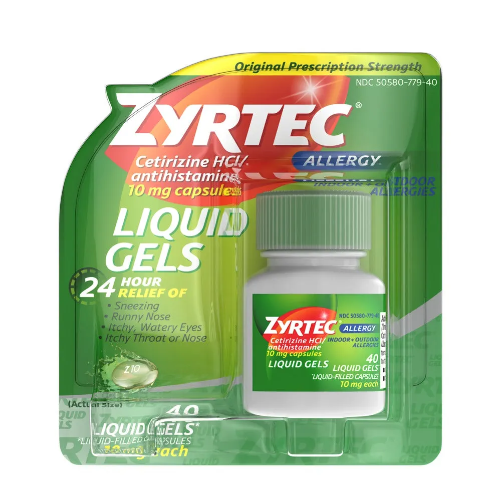 Zyrtec Allergy Liquid Gels