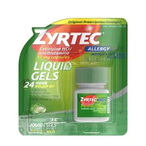 Zyrtec Allergy Liquid Gels